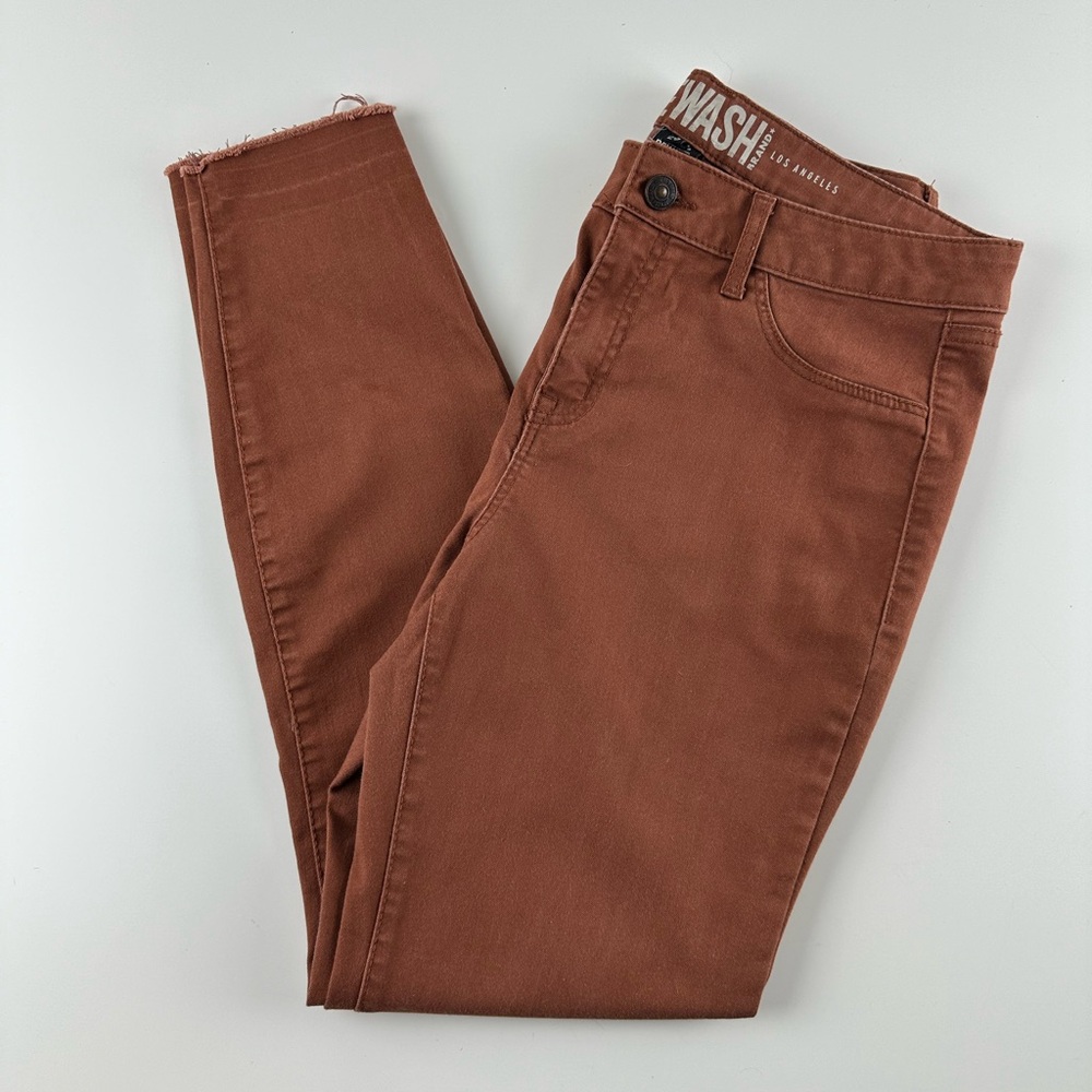 Rewash Brand Skinny Jeans Size 9 29 Red Orange Casual Denim Mid Rise Stretch